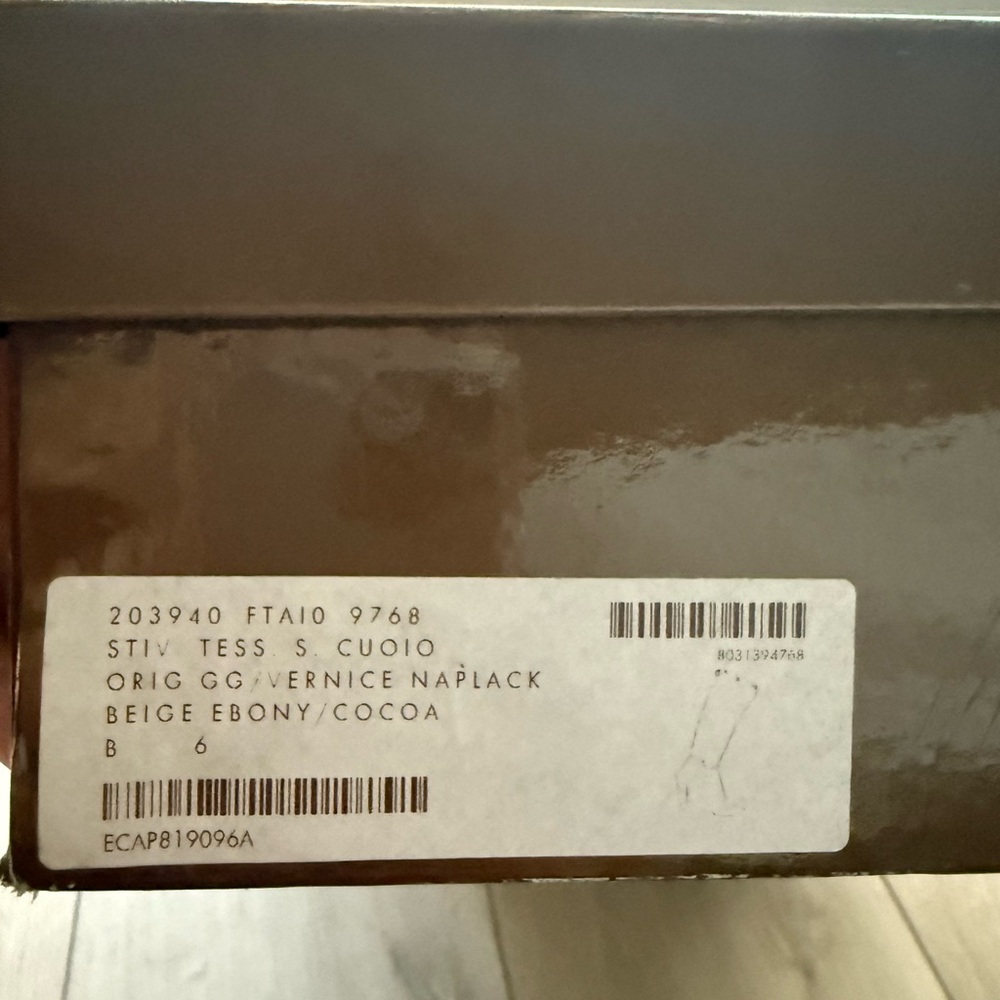 Gucci Beige GG Canvas Monogram Heeled Boots. Size 36 B. Good condition - Picture 15 of 16